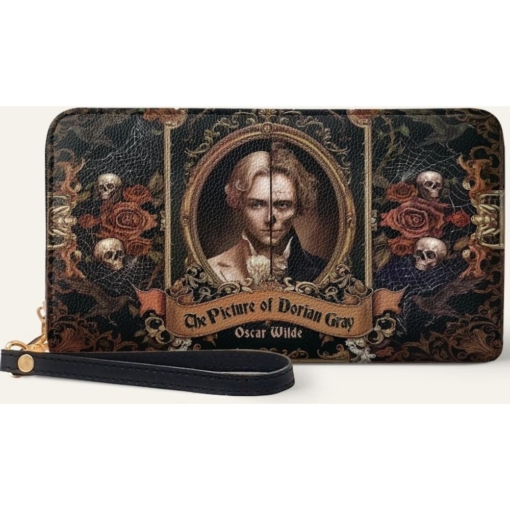 "The Picture Of Dorian Gray" Wallet Horror Goth Halloween Oscar Wilde New